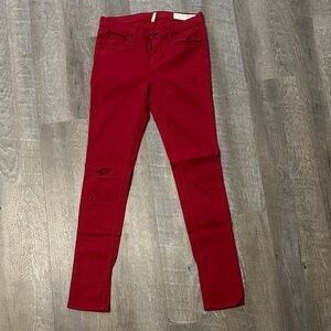 rag & bone Red Skinny Women's Jeans